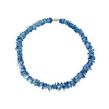 Hawaiian Jewelry Ocean Blue Chip Puka Shell Surfer Choker Hawaii Necklace 16