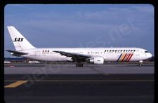 Scandinavian Airlines Boeing 767-300 LN-RCL May 03 Kodachrome Slide/Dia A23 picture