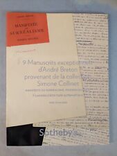 2008 Sotheby's André Breton Manuscript Sales Catalog Auction LI17 picture