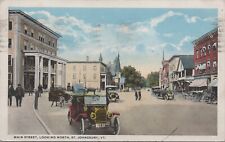St Johnsbury Vermont Main Street Looking North Postcard Posted 1928 picture