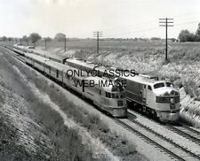 1954 STREAMLINER ZEPHYR LOCOMOTIVES NEW & OLD RAILROAD TRAIN PHOTO BROOKFIELD MO picture