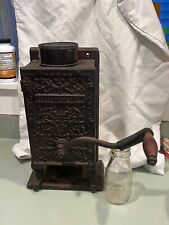 1890s Telephone Mill Arcade Mfg cast iron coffee grinder Freeport IL wall mount picture