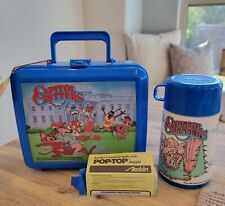Vintage 1992 Capitol Critters Aladdin Blue Lunch Box & Thermos Set 72907 NEW picture