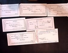 AF&AM Ancient Free Accepted Mason Washington Lodge 1 Due Receipts 1910s 1935 picture