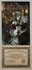 LADY DEATH JUDGEMENT WAR #1 DYNAMIC FORCES PAINTED COVER WITH COA picture