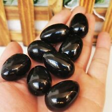 TOP5pc natural obsidian Quartz hand Carved polished egg crystal healing massage picture