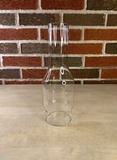 Antique MACBETH No. 63 Glass 10.25″ Kerosene Oil Lamp Chimney 3″ Fitter picture