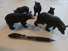 Black Bear LOT Wildlife Figurines Playset picture