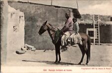 Vintage Postcard Navajo Indians at Home on Horse c1901                     C-509 picture