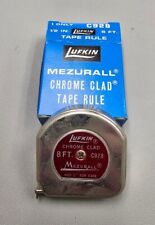 Vintage LUFKIN No.C928 MEZURALL Chrome Clad 8Ft. Tape Measure Original Box  picture