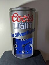 Coors Light Hanging Clock Vintage Works Great 24