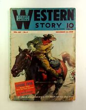 Western Story Magazine Pulp 1st Series Dec 14 1940 Vol. 187 #4 GD- 1.8 picture