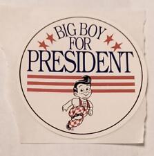 1980's BIG BOY FOR PRESIDENT - Paper sticker picture