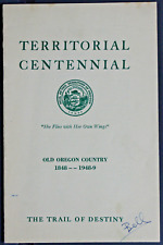 Oregon Territorial Commission Booklet - The Trail of Destiny  EPH167 picture