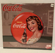 NOS 2009 Coca-Cola Coke Classic Signage 16 Month Mead Calendar See Pics  picture