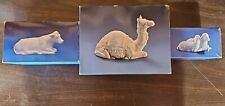 Vintage Avon Nativity Collectibles Porcelain Figurine Of Sheep, Cow & Donkey picture