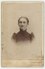 Antique c1880s Cabinet Card  Lovely Older Woman in Dress Choate Cumberland, MD picture