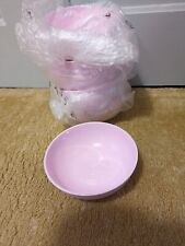Set of 12 Tupperware Mini Snack Cereal Bowls in Fairy Dust Pink NEW picture