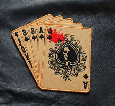 DEAD MAN'S HAND ACES TACTICAL PATCH [HOOK FASTENER -4.0 INCH -DH5] picture