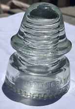 Vintage 1936  Hemingray - 19 CD 162 Clear Glass Insulator Telegraph picture
