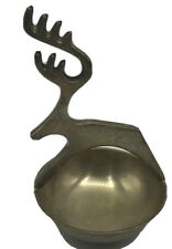 Adorable Silver Plated Dish Bowl Reindeer￼for Christmas picture