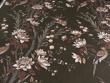 Vintage Jonelle Fabric ‘Oriene’ Birds Sage Green  Trees Cotton Fabric 1964 1/4 M picture