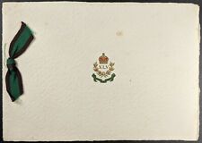 Vintage Sherwood Foresters Crested Xmas Card, c 1930's, From Bermuda, Unused picture