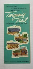 1950'S TURQUOISE TRAIL, NEW MEXICO SCENIC LOOP DRIVE TRAVEL MAP & BROCHURE picture