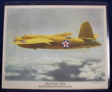 WWII US USAAF THE GLENN MARTIN COMPANY MARTIN BOMBER B-26 AIRPLANE COLOR PHOTO picture