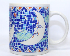 Studio Nova moonshine m2500 blue mosaic moon blue space mug cup picture