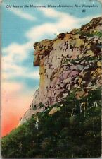 New Hampshire Postcard: The Old Man Of The Mountains White Mountains picture