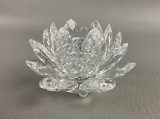 Vintage Swarovski Crystal WATER LILY / LOTUS Candle Holder 4