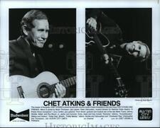 Press Photo Chet Atkins joined by musicians in 