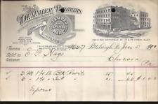 1900 Demmler Brothers Pittsburgh Pa Receipt Antique Ephemera picture