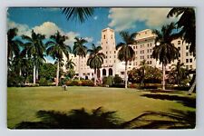 Hollywood FL-Florida, Hollywood Beach Hotel, Antique Vintage Souvenir Postcard picture