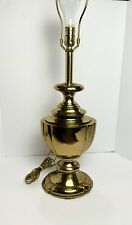 Heavy Stiffel brass table lamp vintage Brass Trophy Circa 1960 Torch Urn 32” picture