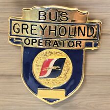 Vintage Greyhound Bus Lines Badge Hat Cap Motor Coach Pin Button Transportation picture