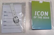 NEW Pair of Royal Caribbean Icon of the Seas 2024 Inaugural Luggage Tags picture