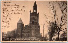 VINTAGE POSTCARD THE FIRST BAPTIST CHURCH AT GENEVA NEW YORK MAILED 1907 SCARCE picture