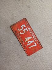 1962 Illinois License Plate 55 447 picture