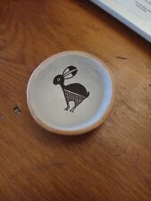 E Lewis Acoma New Mexico Sweet Rabbit Bowl Mini Native American Pottery Signed picture