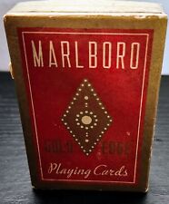 Rare Vintage Marlboro Gold Edge Playing Cards picture