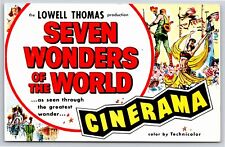 Advertising~Seven Wonders of the World Cinerama Capitol Theater~Vintage Postcard picture
