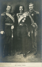 Tsar Nicholas II of Russia, George V of the United Kingdom and Albert of Belgium Vint picture