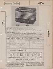 1947 ECA 201 RADIO SERVICE MANUAL SCHEMATIC REPAIR photofact diagram e c a FIX picture