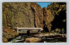 Estes Park CO-Colorado The Scenic Narrows Big Thompson Canyon Vintage Postcard picture