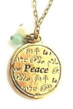  Vatican Library Gold-plated 'Peace' Medallion Necklace $25.00 Tag, ON SALE picture