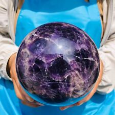 6.18LB Natural Beautiful Dream Amethyst Quartz Crystal Sphere Ball Healing 115 picture