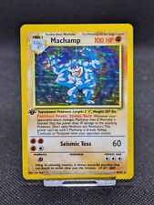 1st Edition Machamp 8/102 Holo Base Set Pokemon Card WOTC LP-NM  picture