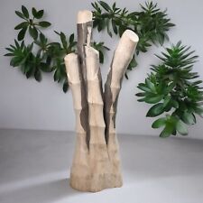 Rare Indonesian Stone Sculpture Bamboo 21 Lbs 22